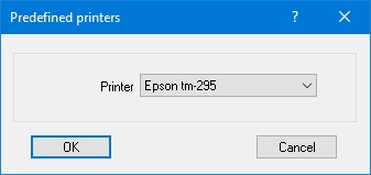 Predefined Types Dialog