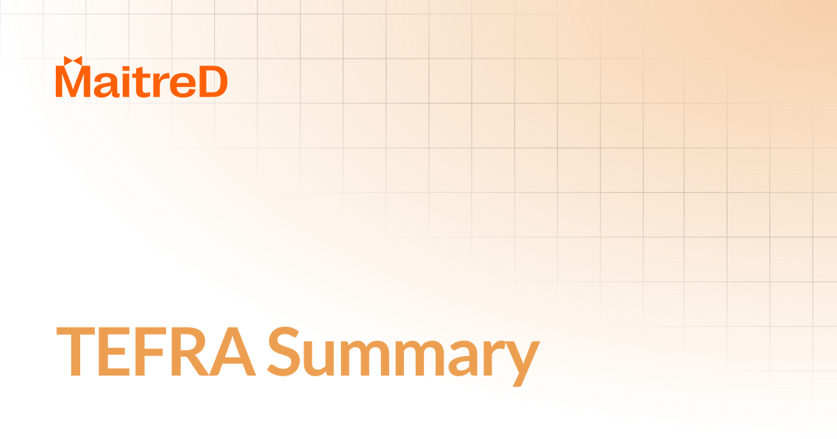 TEFRA Summary | MD Documentation Center