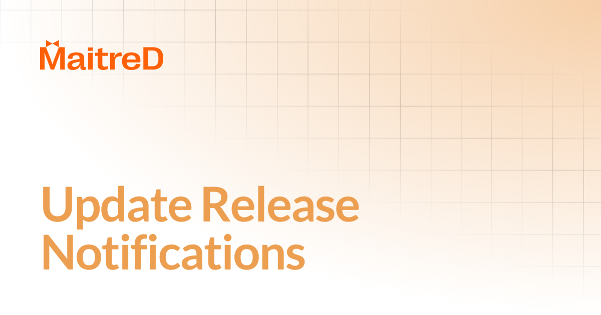 Update Release Notifications | MD Documentation Center