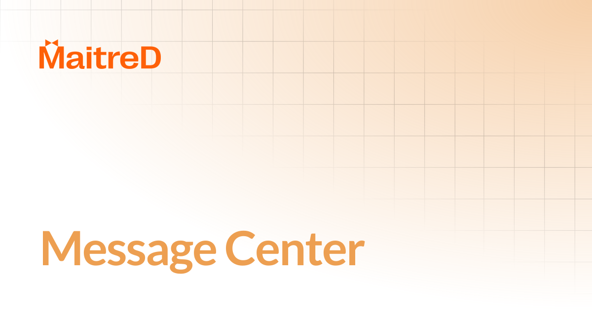 Message Center | MD Documentation Center